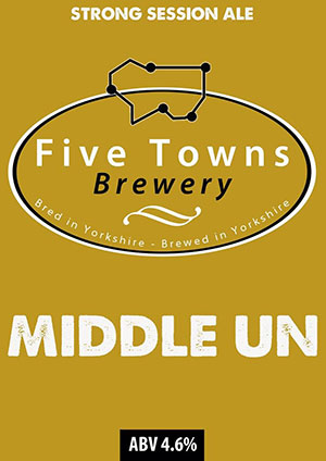 middle un brewed by Five Towns Brewery