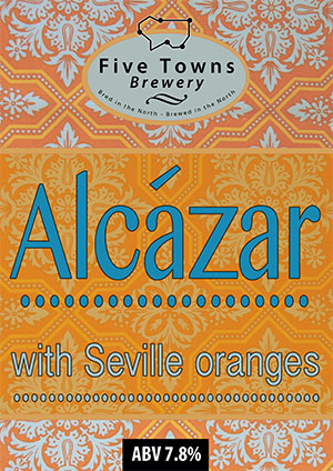 Alcazar brewed by Five Towns Brewery