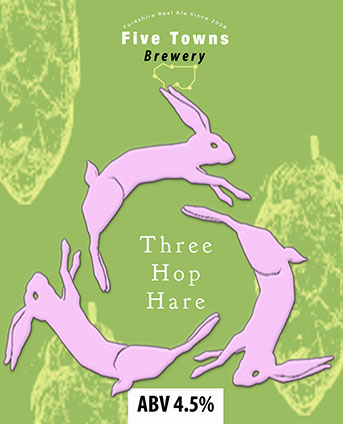 Three Hop Hare brewed by Five Towns Brewery