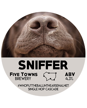sniffer brewed by Five Towns Brewery